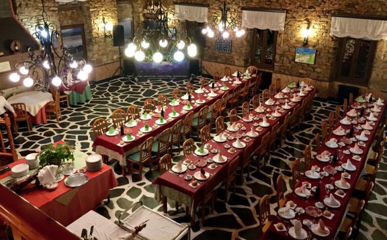 Una sala del restaurante Xoíña, en Foz Una sala del restaurante Xoíña, en Foz