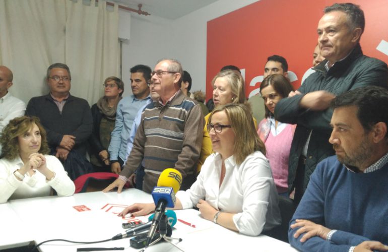 Blanca Martín durante la presentación de su candidatura a Secretaria General del PSOE de Plasencia Blanca Martín durante la presentación de su candidatura a Secretaria General del PSOE de Plasencia