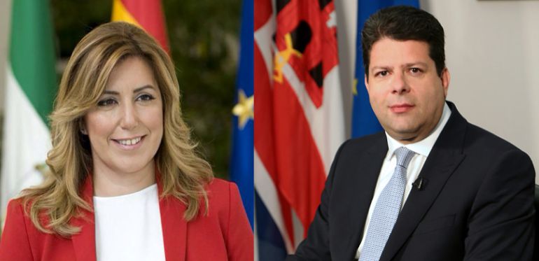 Susana Díaz y Fabián Picardo Susana Díaz y Fabián Picardo