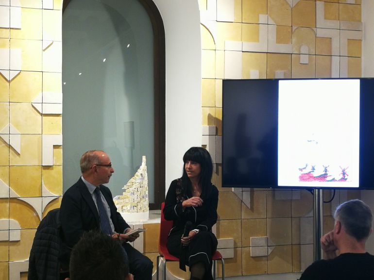 Elena Ayuso junto a Alfredo Matesanz en la presentación del libro Elena Ayuso junto a Alfredo Matesanz en la presentación del libro