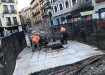 El Ayuntamiento de Toledo retira los nuevos árboles de Zocodover