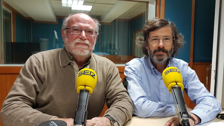 Javier Puente y Antonio Gómez en la tertulia de la Ventana de Cantabria Javier Puente y Antonio Gómez en la tertulia de la Ventana de Cantabria