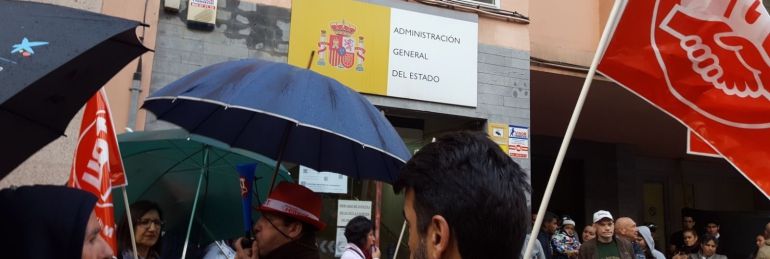 Concentración ante Inspección de Trabajo Concentración ante Inspección de Trabajo