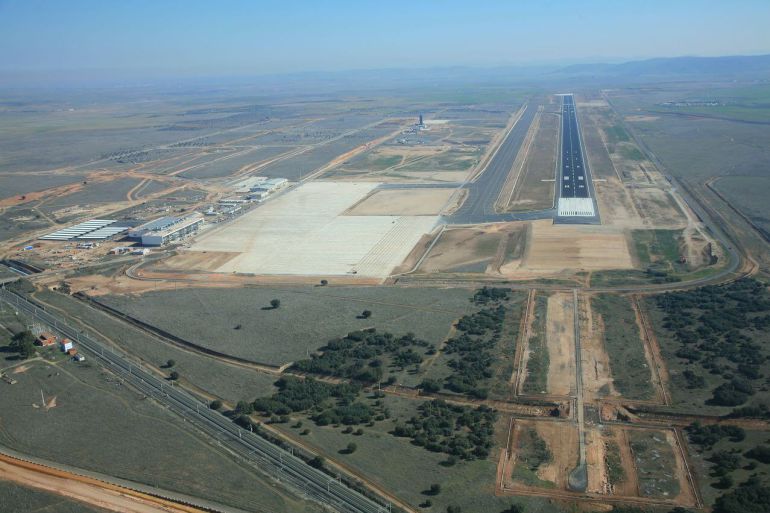 Vista aérea del aeropuerto de Ciudad Real Vista aérea del aeropuerto de Ciudad Real