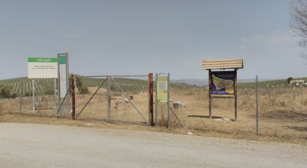 Entrada al recinto arqueologico de Bruñel que ahora será correctamente perimetrado para su protección Entrada al recinto arqueologico de Bruñel que ahora será correctamente perimetrado para su protección