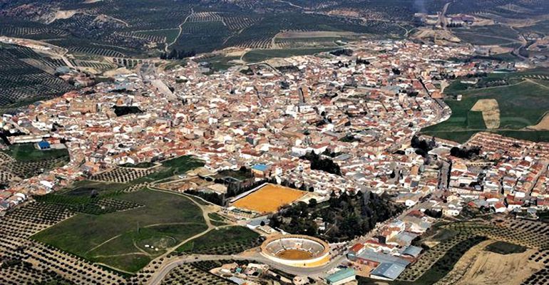 Vista aérea de Villanueva del Arzobispo. Vista aérea de Villanueva del Arzobispo.