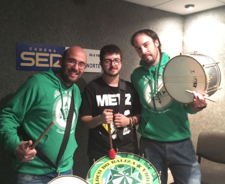 Bloco do Baliza en los estudios de SER Madrid Norte Bloco do Baliza en los estudios de SER Madrid Norte