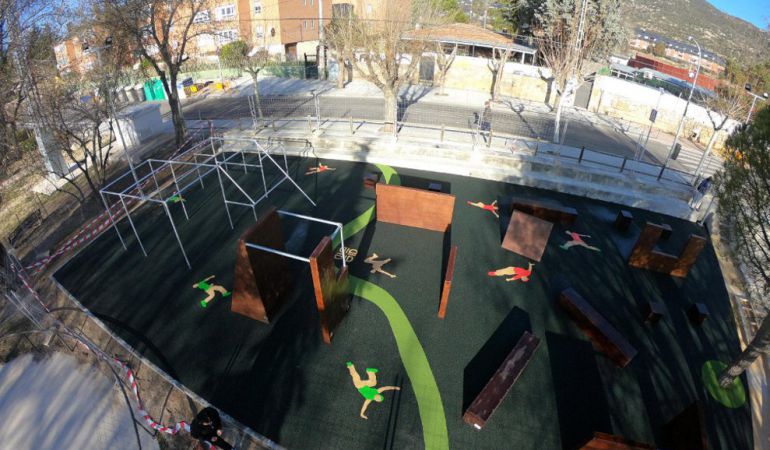 Nuevas intalaciones de Parkour en el Parque de la Paloma Nuevas intalaciones de Parkour en el Parque de la Paloma