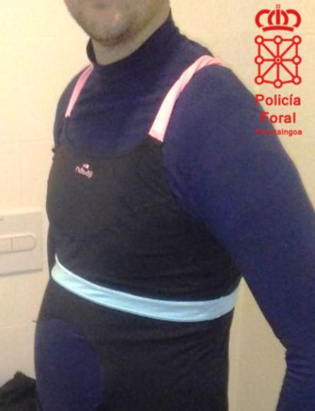 Malla deportiva utilizada en los hurtos Malla deportiva utilizada en los hurtos