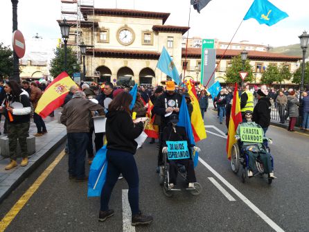 Participantes en la manifestación Participantes en la manifestación