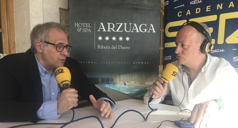 Antonio Martínez Bermejo y J. I. Tornadijo en Arzuaga Antonio Martínez Bermejo y J. I. Tornadijo en Arzuaga