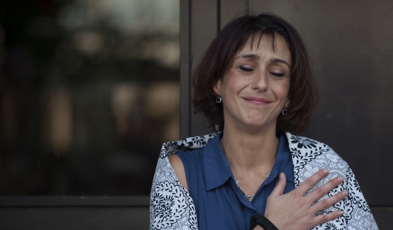 Juana Rivas, a las puestas del juzgado Juana Rivas, a las puestas del juzgado