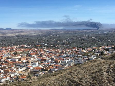 Columa de humo desde Baza Columa de humo desde Baza