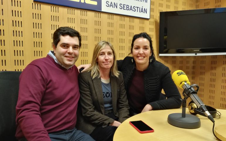 Gorka Acebal, Marta Arcaute y Olaia Agirre Gorka Acebal, Marta Arcaute y Olaia Agirre