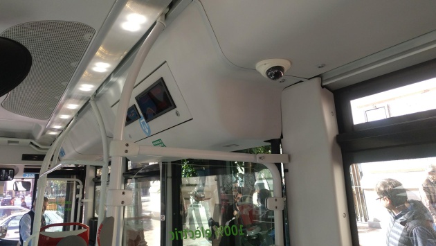 Las cámaras de seguridad son una de las nuevas incorporaciones a los autobuses Las cámaras de seguridad son una de las nuevas incorporaciones a los autobuses