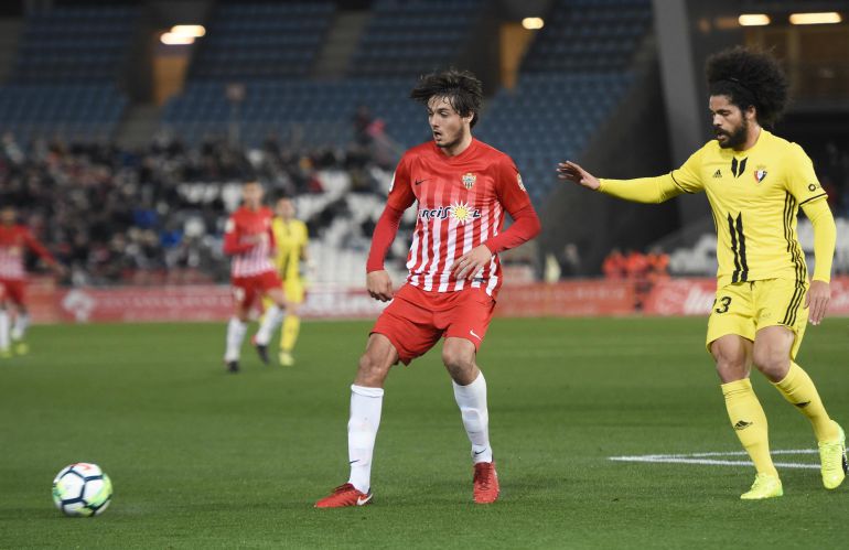 Soleri en el partido ante Osasuna. Soleri en el partido ante Osasuna.