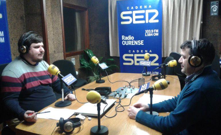 El portavoz provincial en los estudios de Radio Ourense El portavoz provincial en los estudios de Radio Ourense