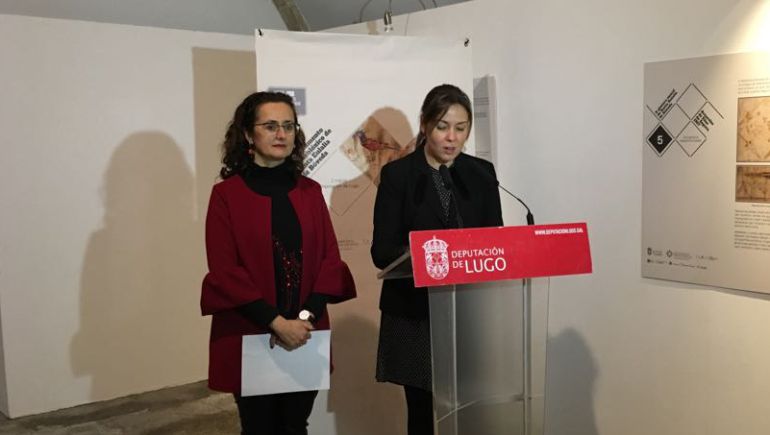 Pilar García Porto presentando la jornada sobre Santa Eulalia de Bóveda Pilar García Porto presentando la jornada sobre Santa Eulalia de Bóveda
