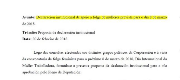 Declaración institucional del PP de Ourense. Declaración institucional del PP de Ourense.