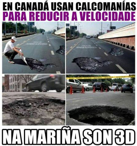 La retranca y el humor: arma para dar voz a las quejas de los usuarios por el estado de la carretera por la costa. La retranca y el humor: arma para dar voz a las quejas de los usuarios por el estado de la carretera por la costa.
