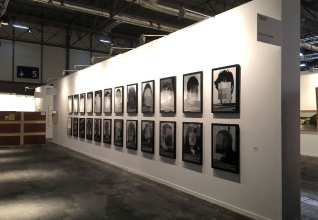 La obra ‘Presos políticos en la España contemporánea' de Santiago Sierra. La obra ‘Presos políticos en la España contemporánea' de Santiago Sierra.