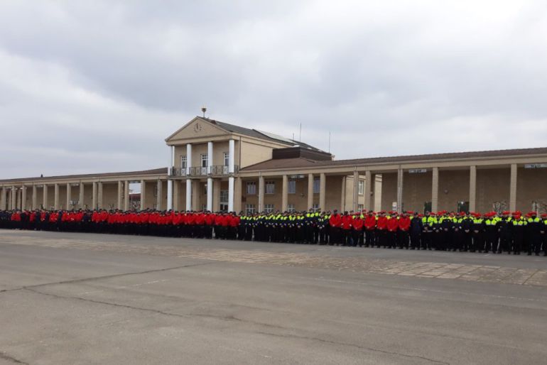 Concentración en la Academia Vasca de Policía y Emergencias Concentración en la Academia Vasca de Policía y Emergencias