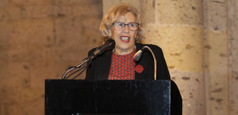 La alcaldesa de Madrid, Manuela Carmena, durante un acto reciente La alcaldesa de Madrid, Manuela Carmena, durante un acto reciente