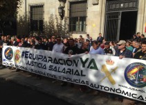 Policías y guardias civiles se manifestarán este lunes por la equiparación salarial