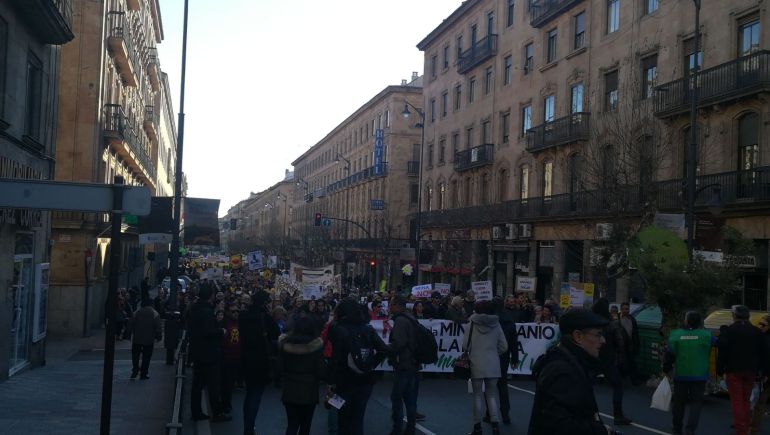 Inicio de la manifestación en la Gran Vía. Inicio de la manifestación en la Gran Vía.