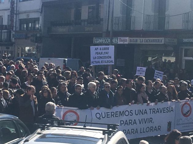 Manifestación en la travesía de San Rafael Manifestación en la travesía de San Rafael