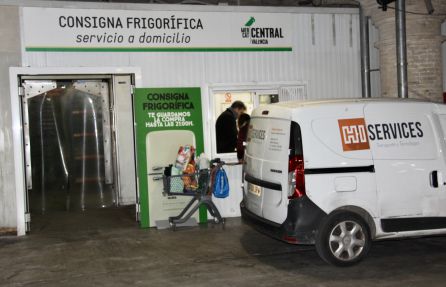 Ubicación de la consigna frigorífica, en los sótanos del mercado Ubicación de la consigna frigorífica, en los sótanos del mercado