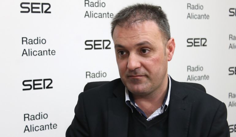 Natxo Bellido, durante la entrevista Natxo Bellido, durante la entrevista