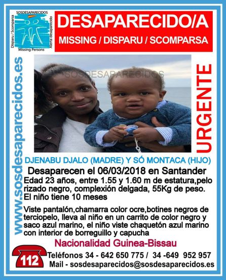 Buscan en San Sebastián a una mujer de Guinea y a su hijo de 10 meses Buscan en San Sebastián a una mujer de Guinea y a su hijo de 10 meses
