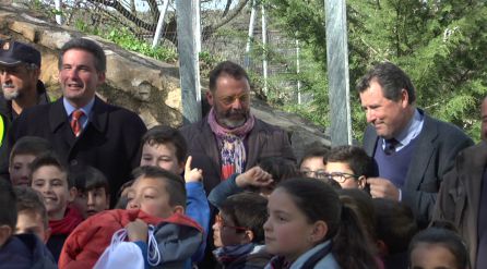 El jefe provincial de la DGT, Juan Diego Ramírez, el delegado de fomento y vivienda, Rafael Valdivielso y el diputado de agricultura y medio ambiente, Pedro Bruno participan en la inauguracion de los itinerarios seguros El jefe provincial de la DGT, Juan Diego Ramírez, el delegado de fomento y vivienda, Rafael Valdivielso y el diputado de agricultura y medio ambiente, Pedro Bruno participan en la inauguracion de los itinerarios seguros