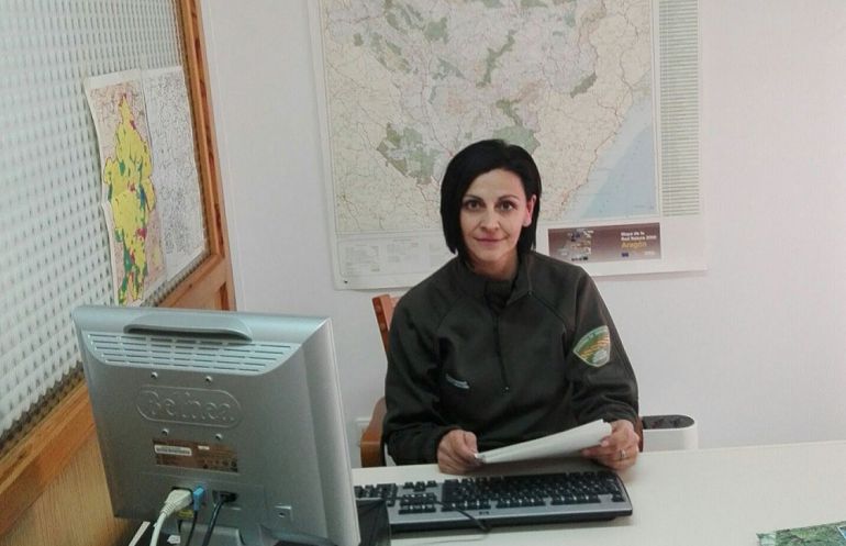 Almudena Miguel, agente forestal en la provincia de Teruel