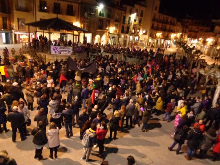 La Plaza Mayor acogió el final de esta manifestación La Plaza Mayor acogió el final de esta manifestación
