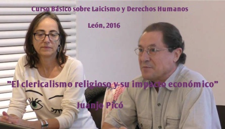 Obdulia Díez y Juanjo Picó, durante un curso sobre Laicimo celebrado en León Obdulia Díez y Juanjo Picó, durante un curso sobre Laicimo celebrado en León