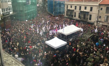 Manifestación feminista en Pontevedra Manifestación feminista en Pontevedra