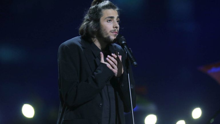 Salvador Sobral durante su actuación en Eurovisión Salvador Sobral durante su actuación en Eurovisión