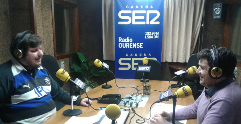 Francisco Fraga durante su entrevista en Radio Ourense Francisco Fraga durante su entrevista en Radio Ourense
