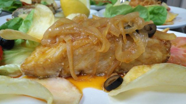 Un plato de Casa Damián, en Foz Un plato de Casa Damián, en Foz