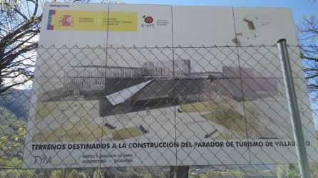 Antiguo cartel proyecto parador de turismo Antiguo cartel proyecto parador de turismo