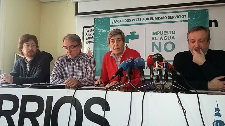 Rueda de prensa de la Red de Agua Pública de Aragón Rueda de prensa de la Red de Agua Pública de Aragón