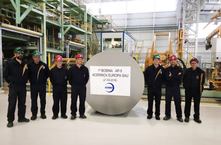 Las nuevas inversiones de Acerinox ya son una realidad. Las nuevas inversiones de Acerinox ya son una realidad.