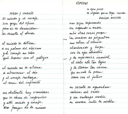 Poemas inéditos de Mario Benedetti Poemas inéditos de Mario Benedetti