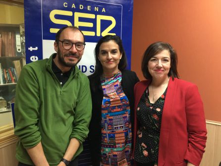 Federico Cavagnini, María Barahona y Marta Burgos, durante la entrevista en 'Hoy por Hoy' Federico Cavagnini, María Barahona y Marta Burgos, durante la entrevista en 'Hoy por Hoy'
