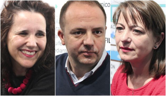 María Berná, directora del Museo Histórico de Aspe (i); Manuel Aliaga, delegado en Alicante de Global Omnium (c); y María José Villa, alcaldesa de Aspe (d) María Berná, directora del Museo Histórico de Aspe (i); Manuel Aliaga, delegado en Alicante de Global Omnium (c); y María José Villa, alcaldesa de Aspe (d)