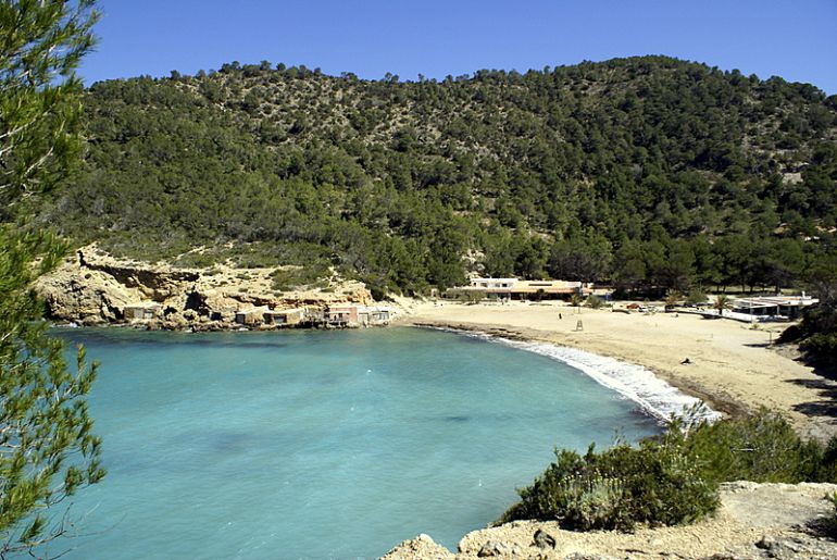 Imagen de archivo de la playa de Benirràs Imagen de archivo de la playa de Benirràs
