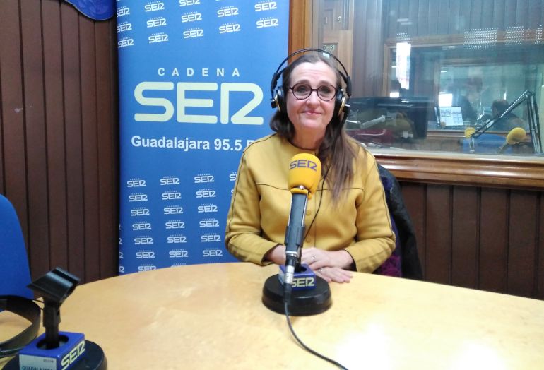 Bodil Valero, en los estudios de SER Guadalajara. Bodil Valero, en los estudios de SER Guadalajara.