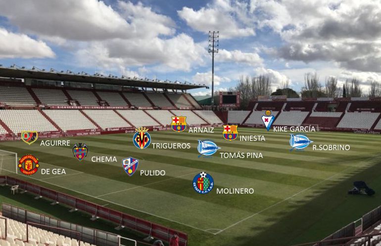 El once actual de Castilla-La Mancha estaría formado por 7 jugadores de la Liga Santander, 3 de la Liga 123 y uno de la Premier El once actual de Castilla-La Mancha estaría formado por 7 jugadores de la Liga Santander, 3 de la Liga 123 y uno de la Premier